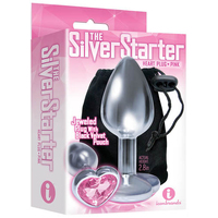 Mini Pink Heart Jewel Butt Plug