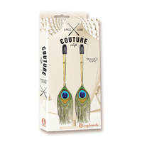 Couture Clip Peacock Plume  Nipple Clamps Set Of 2 Couture Clip Peacock Plume  Nipple Clamps Set Of 2