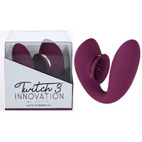 Twitch 3 Burgundy Burgundy Usb Rechargeable Suction Vibrator