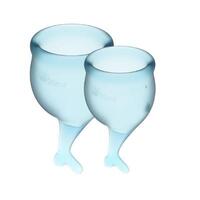 Satisfyer Feel Secure Menstrual Cup (Light Blue)
