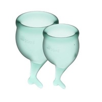 Satisfyer Feel Secure Menstrual Cup (Dark Green)