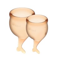 Satisfyer Feel Secure Menstrual Cup (Orange)