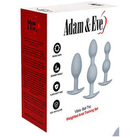 Vibra Ball Trio  Weighted Anal Training Set Set Of 3 Plugs