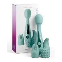 Jimmyjane Canna Teal 21.8cm Massage Wand With 3 Interchangeable Heads