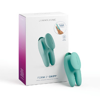Jimmyjane Form 2gripp Teal 9.7cm Usb Rechargeable Handheld Stimulator