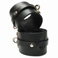 Bondage Basics Leather Wrist Cuffs