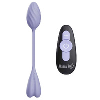 Adam & Eve SPIRAL LOVE Wearable Egg Purple USB Rechargeable Wearable Vibrating Egg with Wireless Remote