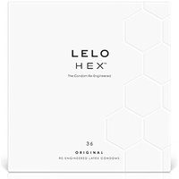 54Mm Hex Ribbed Condoms X36