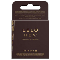 58Mm Hex Respect Condoms X3