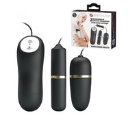 Double Vibro Bullets Electric Stimulation Black