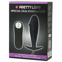 4" Curved Vibrating Butt Plug