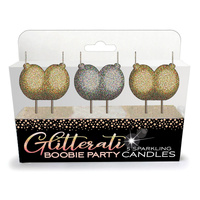 Boobie Novelty Candle Set X3