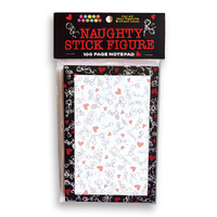 Naughty Stick Figure Notepad Novelty Notepad - 100 Pages