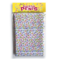 Super Fun Penis Tissue Paper Sheets Novelty Decoration Sheets - 6 Pack