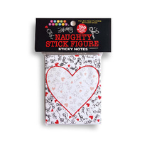 Naughty Stick Figure Sticky Notes Novelty Sticky Notes - 100 Pack