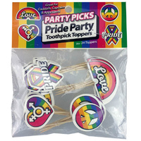 Rainbow Party Food Picks x24