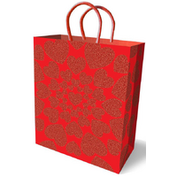 Glitter Hearts Novelty Gift Bag