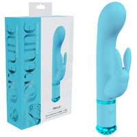 LOVELINE Belle - Blue Blue 15.6 cm USB Rechargeable Rabbit VIbrator