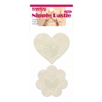 Lace Heart And Flower Nipple Pasties Twin Pack