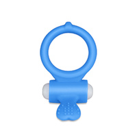 Power Clit Cockring Heart Blue Blue