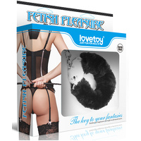 Fetish Pleasure Fluffy Hand Cuffs Blk