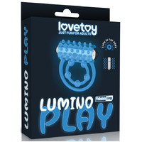 Glowing Vibrating Cock & Balls Ring