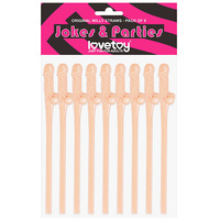 Penis Style Drinking Straws X9