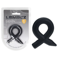 LEVELZ Pencil Liquid Silicone Cock Ring Black Cock Ring