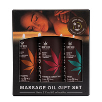 Hemp Seed Summer Massage Oil Trio Gift Set Scented Massage Oils - 3 x 59 ml Bottles