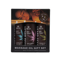 Hemp Seed Massage Oil Trio Gift Set Scented Massage Oils - 3 x 59 ml Bottles