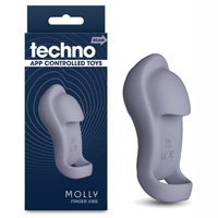 Techno - Molly Grey USB Rechargeable Finger Stimulator with App Control