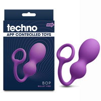 Techno - Bop Purple USB Rechargeable Vibrating Kegel Exerciser with App Contol