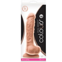 8" Dual Density Cock + Balls