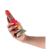 Colours Stacked 6in. Dildo Red/Gold