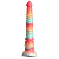 Colours Stacked 9in. Dildo Red/Gold