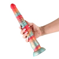 Colours Stacked 12in. Dildo Red/Gold