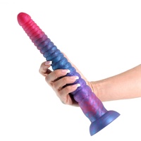 Colours Stacked 12in. Dildo Pink/Blue