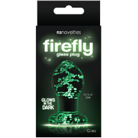 2.4" Glowing Glass Butt Plug