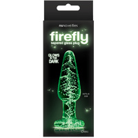 Glowing Medium Glass Butt Plug