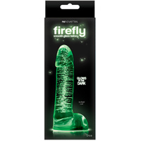 4" Glowing Glass Cock + Balls