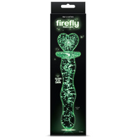 7.5" Glowing Heart Glass Dildo