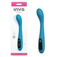 INYA Technica - Teal Teal 19.2 cm USB Rechargeable Warming Vibrator