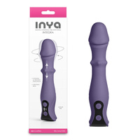 INYA Integra - Gray Grey 18.2 cm USB Rechargeable Vibrator with Sliding Ring Shaft