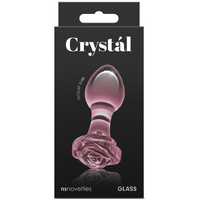 Rose Glass Butt Plug Rose Glass Butt Plug