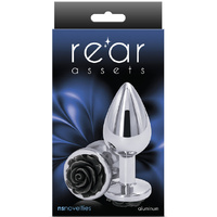 Medium  Rose Metal Butt Plug