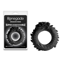 Renegade Dragon Ring - Black Black Cock Ring