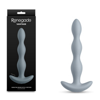 Renegade Vantage - Grey Grey 20.6 cm USB Rechargeable Vibrating Anal Beads