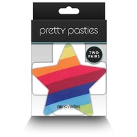 Pretty Pasties Pride Cross And Star Rainbow 2 Pair
