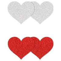 Pretty Pasties Glitter Hearts / 2 Pair