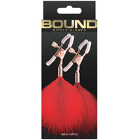Bound Nipple Clamps F1 Red